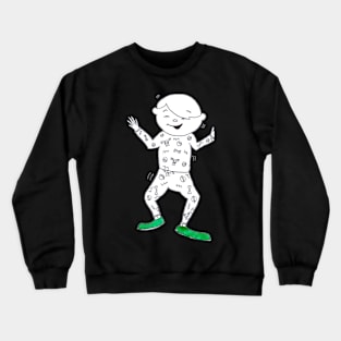 Cute Boy Dancing in Pajamas Crewneck Sweatshirt